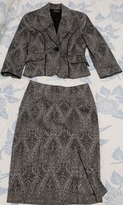Bebe gray skirt suit